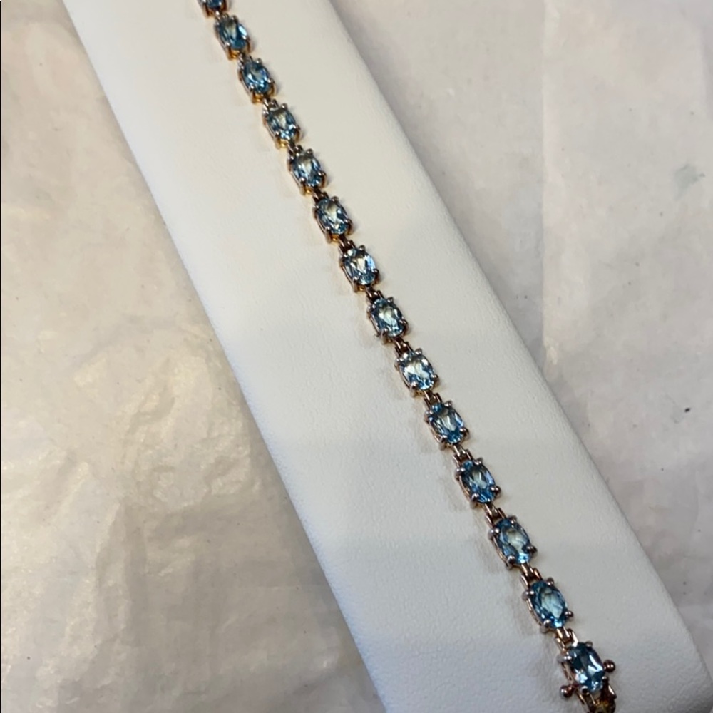 Sterling silver Blue Topaz Bracelet